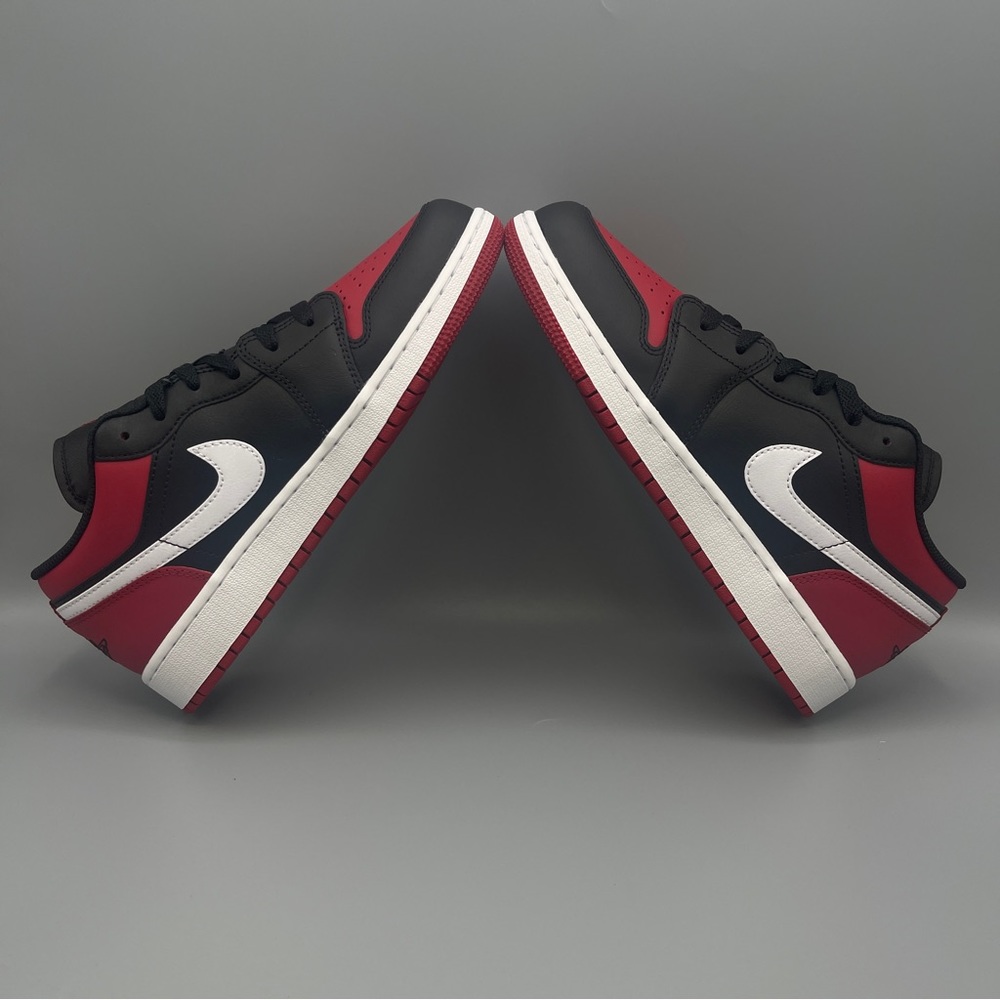 Nike Air Jordan 1 Low Big Girl * Shown: Black/White/Gym Red - Picture 13 of 14